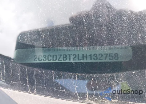 2020 Dodge Challenger R/T из США, поврежденный, VIN 2C3CDZBT2LH132758